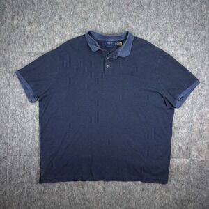 Polo Ralph Lauren Shirt Men XXL 2XL Cortina Fancy Soft Short Sleeve Blue Classic